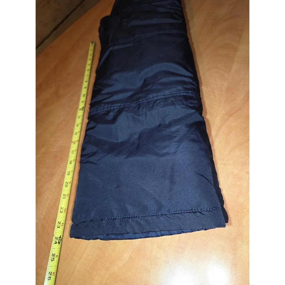 London Fog Boys Navy Blue Insulated Snow Bibs Winter Overalls Size 10/12 Medium